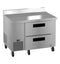 Side Mount Refrigerator, Single Section Worktop, Stainless Drawers