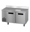 Side Mount Refrigerator, Two Section Worktop, Stainless Doors