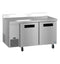 Side Mount Refrigerator, Two Section Worktop, Stainless Doors