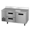 Side Mount Refrigerator, Two Section Worktop, Drawer/Door Combo