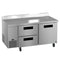 Side Mount Refrigerator, Two Section Worktop, Drawer/Door Combo