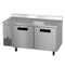 Side Mount Refrigerator, Two Section Worktop, Stainless Doors