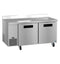 Side Mount Refrigerator, Two Section Worktop, Stainless Doors
