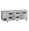 Side Mount Refrigerator, Three Section Worktop, Drawer/Door Combo