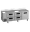Side Mount Refrigerator, Three Section Worktop, Drawer/Door Combo