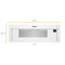 1.1 cu. ft. Low Profile Microwave Hood Combination