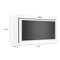 1.1 Cu. Ft. Flush Mount Microwave with Turntable-Free Design