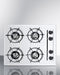24" Wide 4-Burner Gas Cooktop