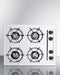 24" Wide 4-Burner Gas Cooktop