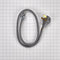 4' Electric Range Power Cord rated 50 A, with 3-wire 3-ring terminal connectors, and right-angle 3-prong plug