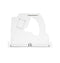Refrigerator ice bucket cover crushing housing and dispenser auger plate