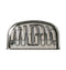 Refrigerator Recessed Stainless Steel Look Grille