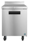 Refrigerator, Single Section Worktop, Stainless Door with Lock