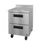 Refrigerator, Single Section Worktop, Stainless Drawers
