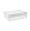 Refrigerator sealed snack pan assembly.