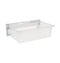 Refrigerator sealed snack pan assembly.