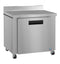 Refrigerator, Single Section Worktop, Stainless Door