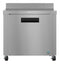 Refrigerator, Single Section Worktop, Stainless Door with Lock