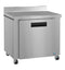 Refrigerator, Single Section Worktop, Stainless Door with Lock