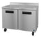 Refrigerator, Two Section Worktop, Stainless Doors with Lock