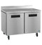 Refrigerator, Two Section Worktop, Stainless Doors with Lock