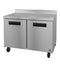 Refrigerator, Two Section Worktop, Stainless Doors with Lock