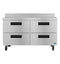 Refrigerator, Two Section Worktop, Stainless Drawers