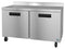 Refrigerator, Two Section Worktop, Stainless Doors with Lock