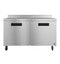Refrigerator, Two Section Worktop, Stainless Doors