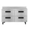Refrigerator, Two Section Worktop, Stainless Drawers