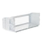 Refrigerator frozen foot door shelf with window