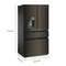 36-inch Wide True Counter Depth 4-Door French Door Refrigerator - 22 cu. ft.