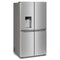 36-Inch Counter Depth 4 Door Refrigerator with Ice Maker in Door
