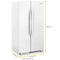 33-inch Wide Side-by-Side Refrigerator - 22 cu. ft.