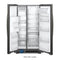 33-inch Wide Side-by-Side Refrigerator - 21 cu. ft.