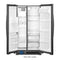 33-inch Wide Side-by-Side Refrigerator - 21 cu. ft.