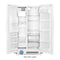 36-inch Wide Side-by-Side Refrigerator - 25 cu. ft.