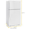 33-inch Wide Top Freezer Refrigerator - 21 cu. ft.