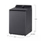 5.5 Cu. Ft. Mega Capacity Smart Top Load Washer With Impeller, Easyunload™, Ai Sensing, Ezdispense®, Water Faucet & Lcd Digital Dial Control