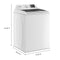 4.3 Cu. Ft. Whirlpool® Top Load Impeller Washer with Quick Wash Cycle and Soft Close Glass Lid