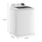 4.2–4.3 Cu. Ft. Whirlpool® Top Load Washer with 2-in-1 Removable Agitator and Soft Close Glass Lid