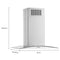 30" Curved Glass Island Mount Range Hood