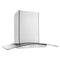 36" Modern Glass Island Mount Range Hood