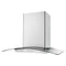 36" Modern Glass Island Mount Range Hood