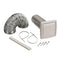 Wall Vent Kit, 3" or 4" Round Duct