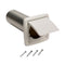 Wall Vent Kit, 3" or 4" Round Duct