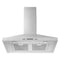 30" Chimney Wall Mount Range Hood with Dishwasher-Safe Grease Filters
