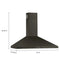 36" Chimney Wall Mount Range Hood with Dishwasher-Safe Grease Filters