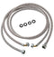 Universal 6 Ft Washing Machine Hoses W/ 90 Degree Elbow