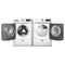 15.5" Pedestal for Front Load Washer and Dryer with Storage